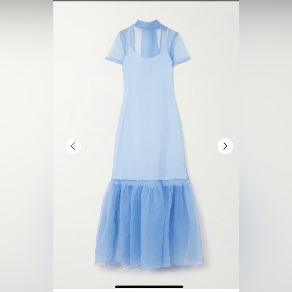 STAUD Calluna oversized organza maxi dress